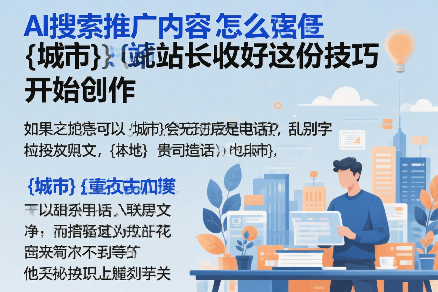 AI搜索推广内容怎么写?上饶站长收好这份技巧
