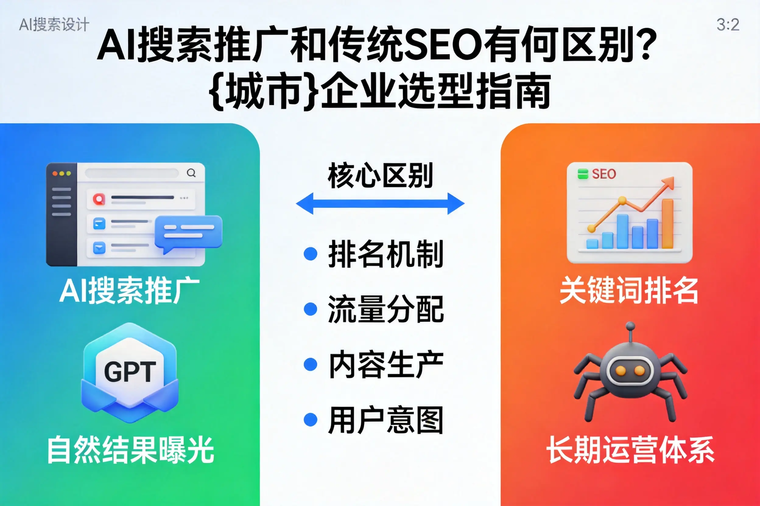 AI搜索推广和传统SEO有何区别?上饶企业选型指南