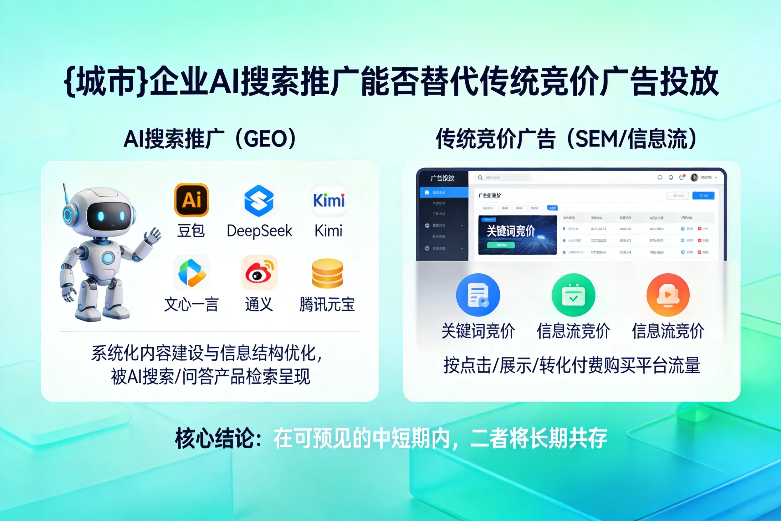 上饶企业AI搜索推广能否替代传统竞价广告投放