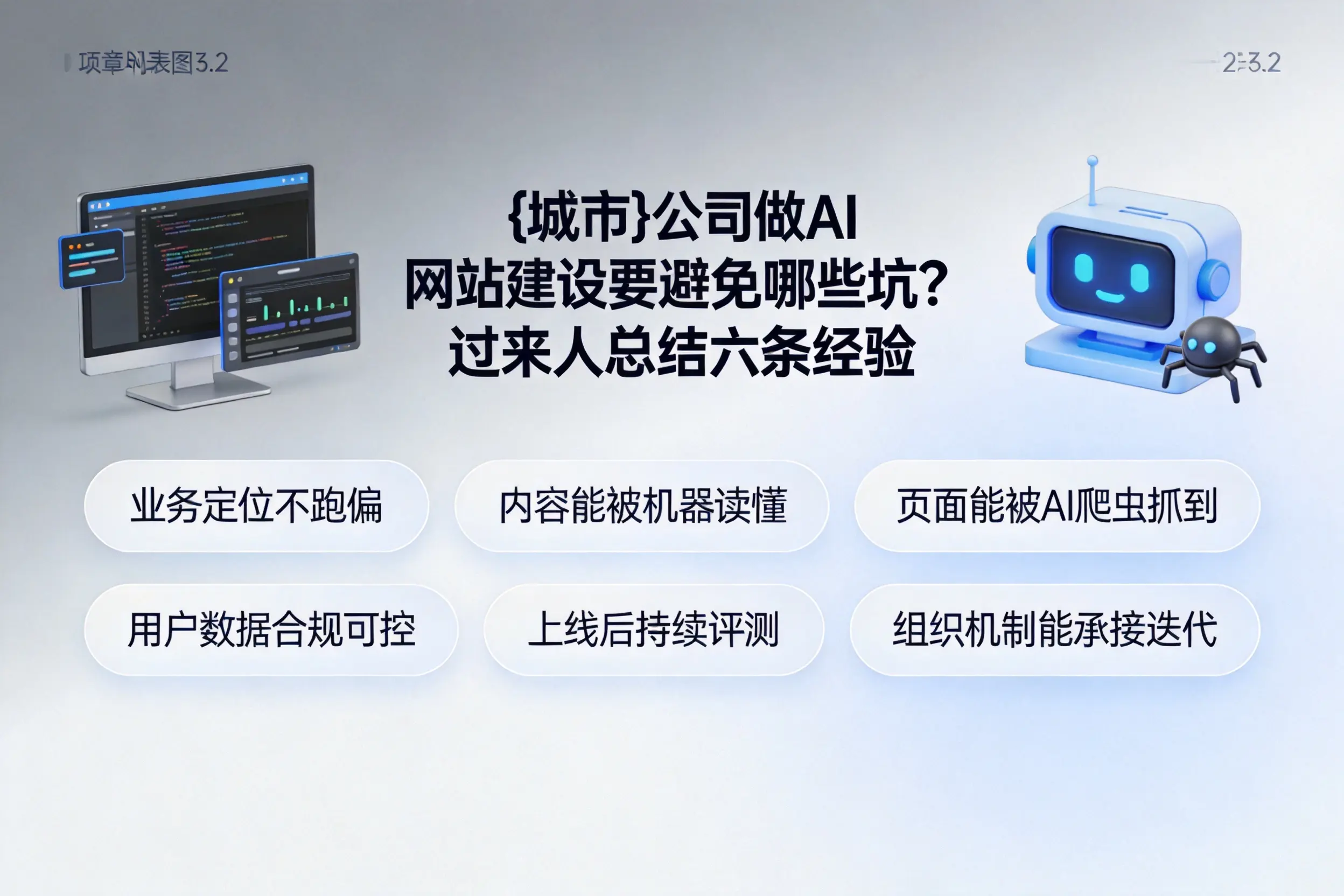 上饶公司做AI网站建设要避免哪些坑?过来人总结六条经验