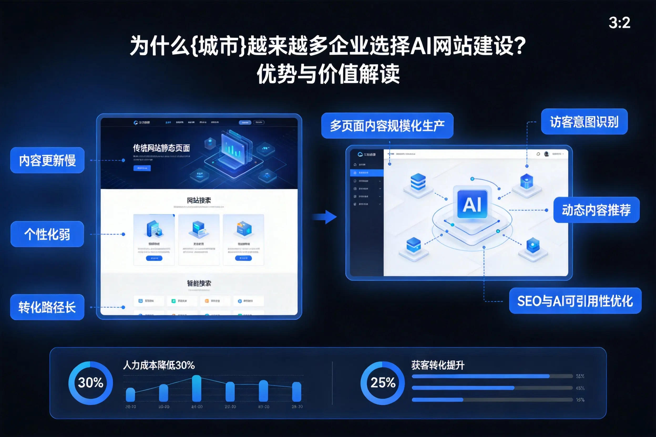 为什么上饶越来越多企业选择AI网站建设?优势与价值解读