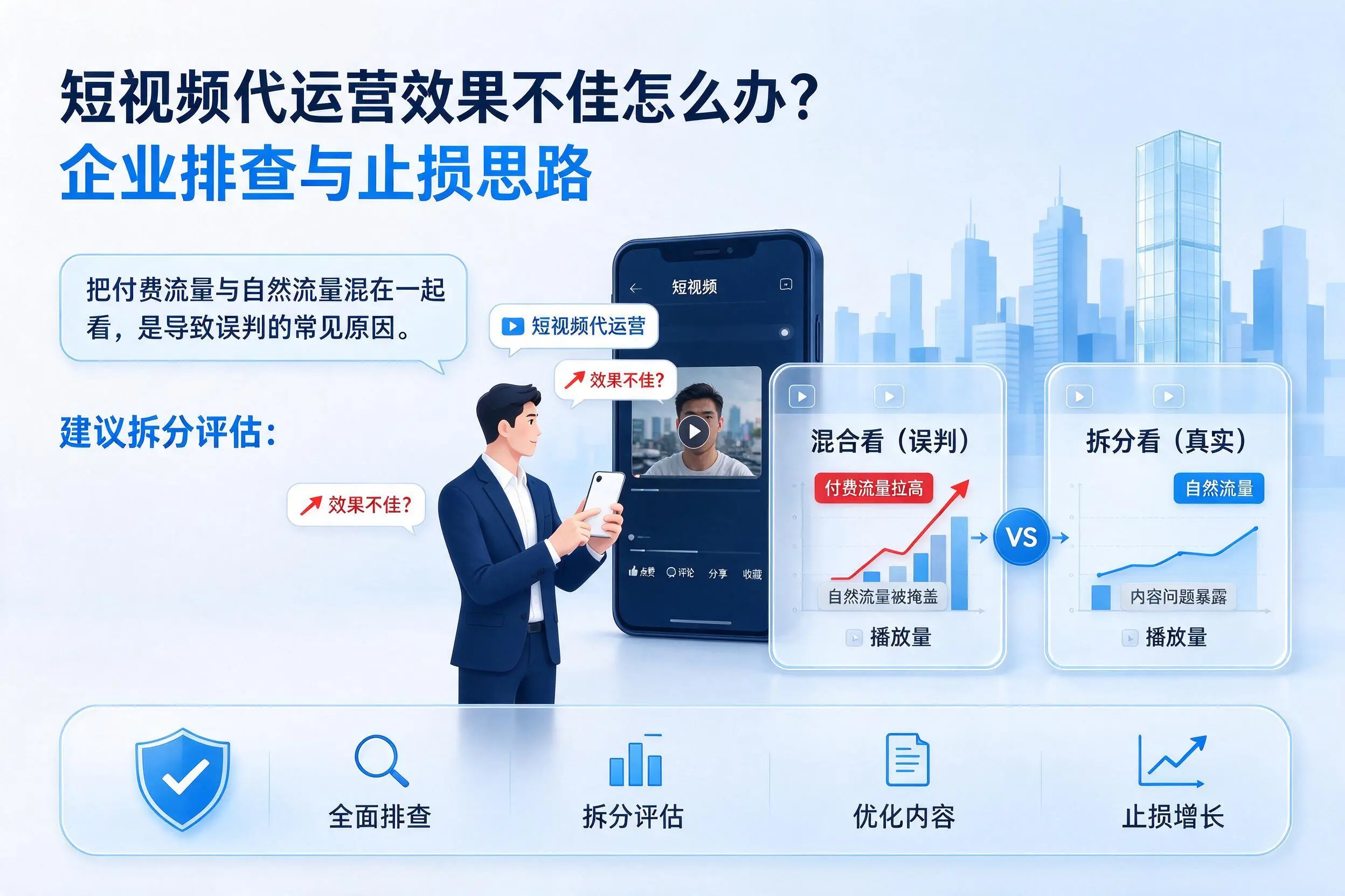 短视频代运营效果不佳怎么办?上饶企业排查与止损思路
