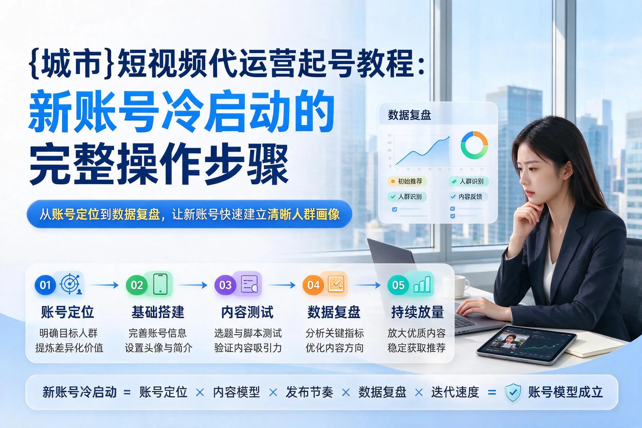 上饶短视频代运营起号教程:新账号冷启动的完整操作步骤