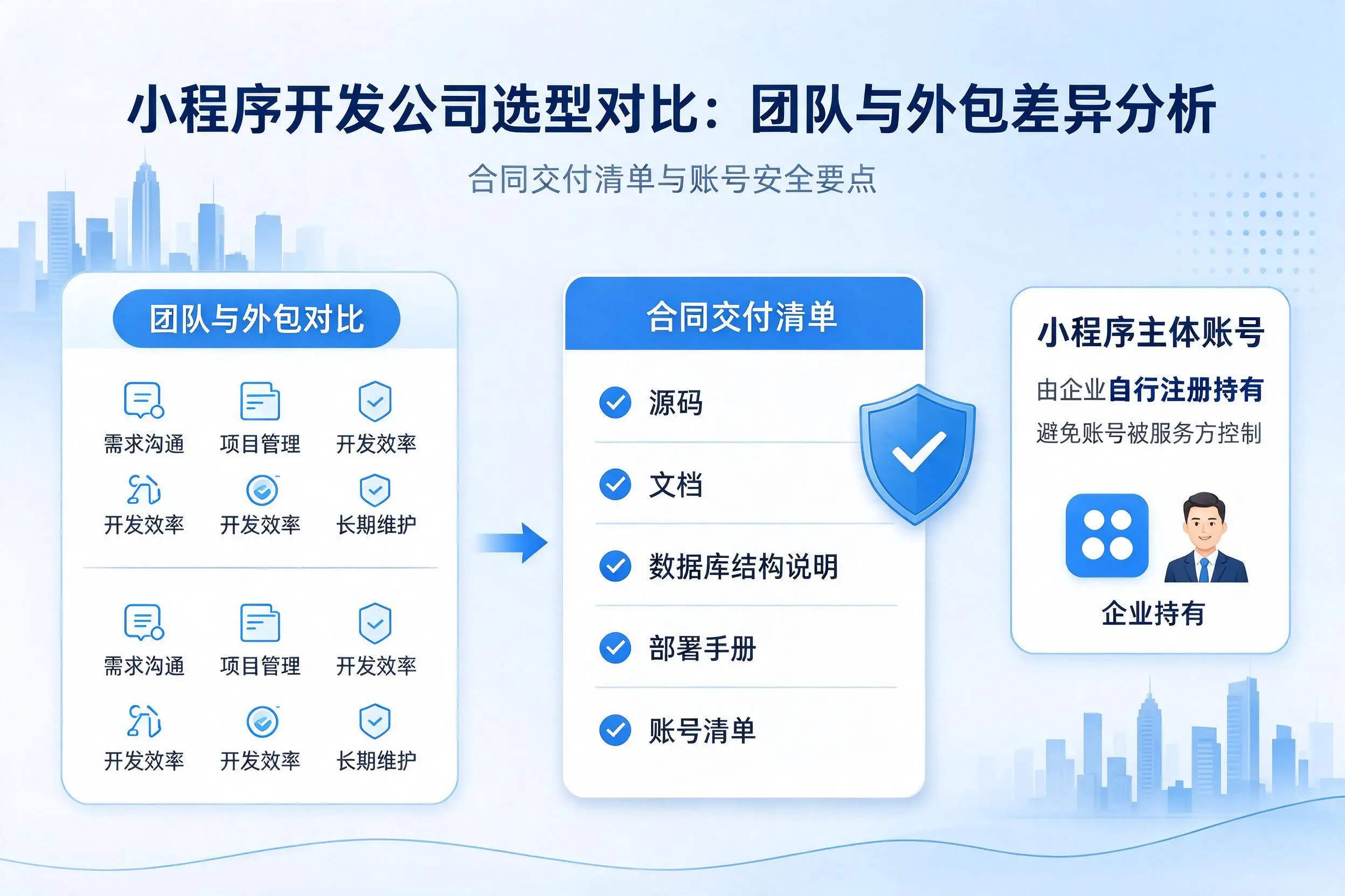 上饶小程序开发公司选型对比:团队与外包差异分析