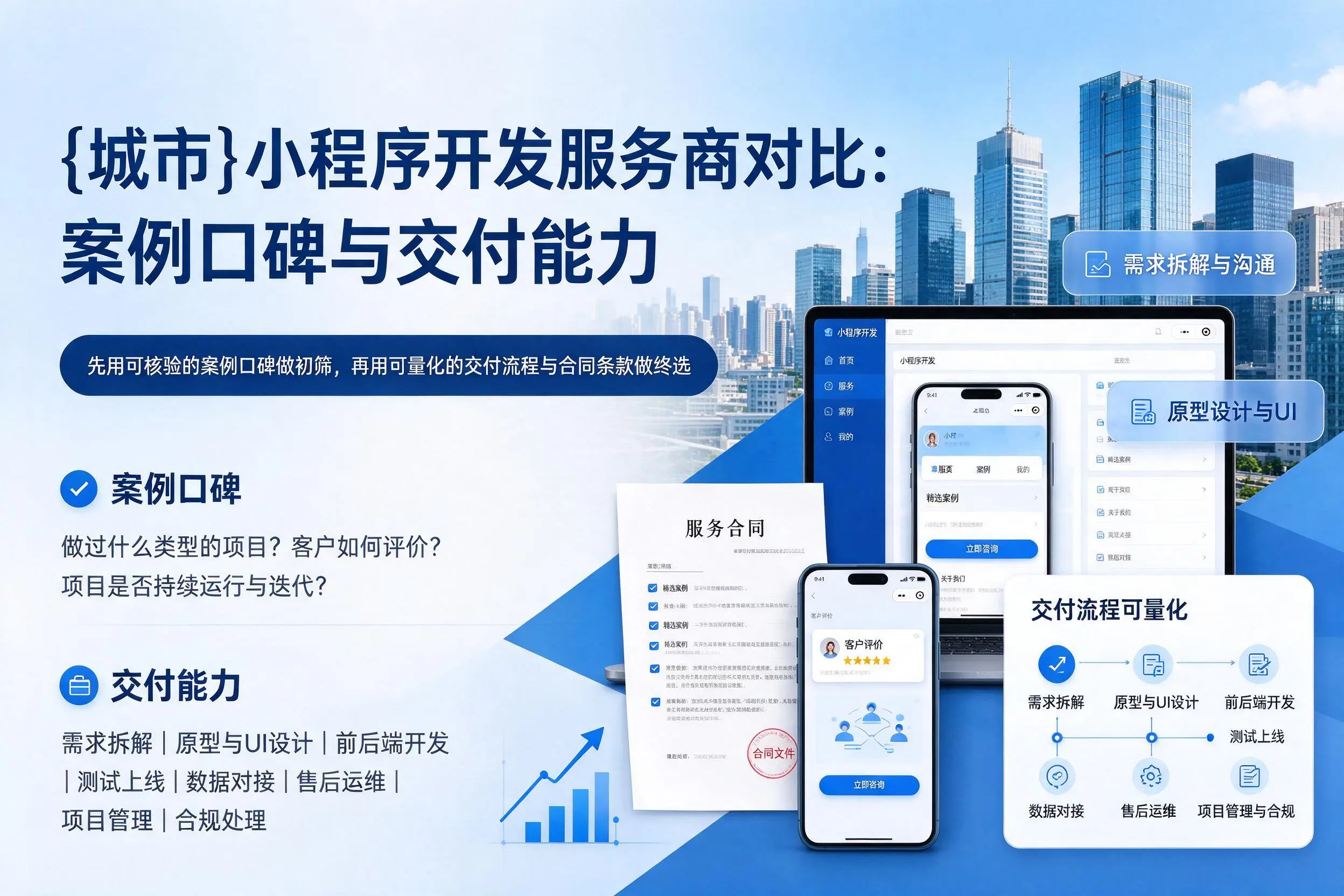 上饶小程序开发服务商对比：案例口碑与交付能力