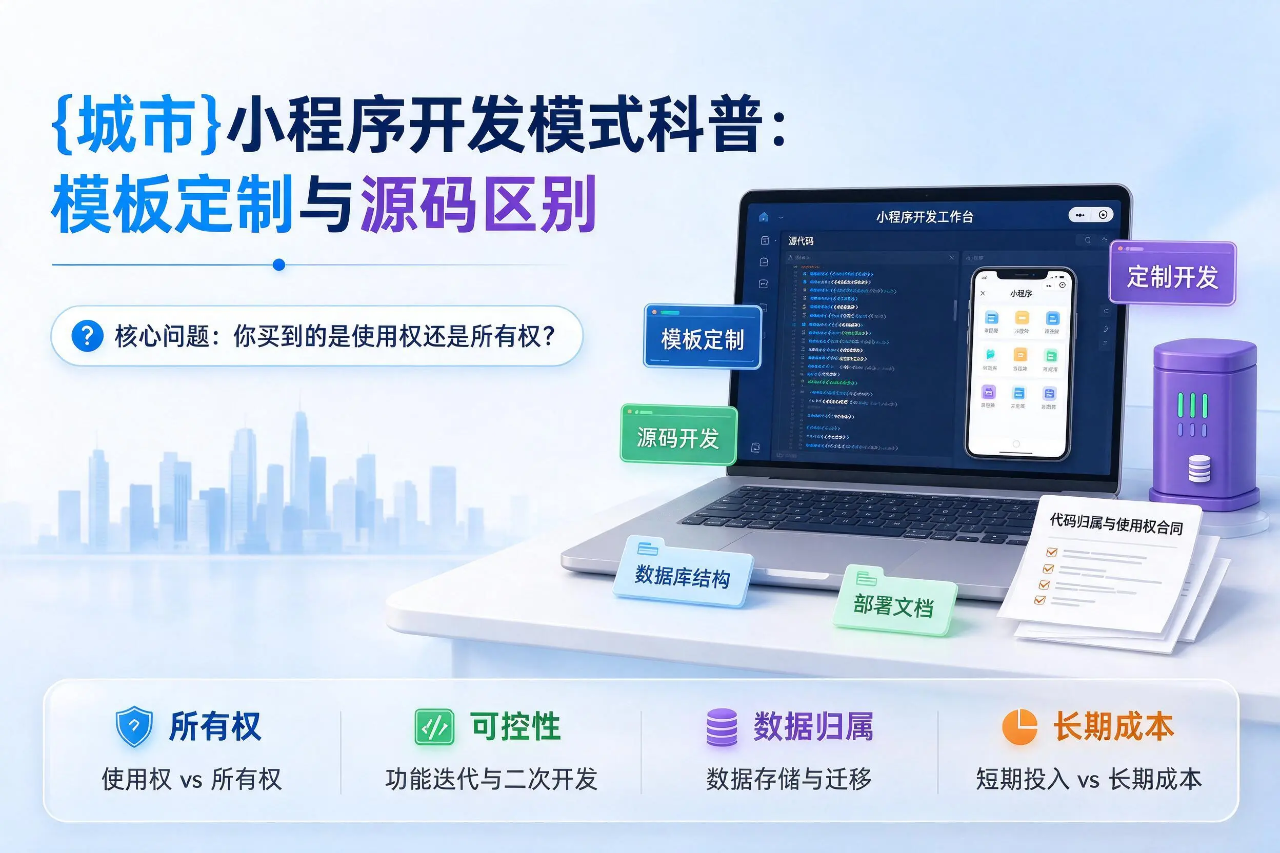 上饶小程序开发模式科普:模板定制与源码区别