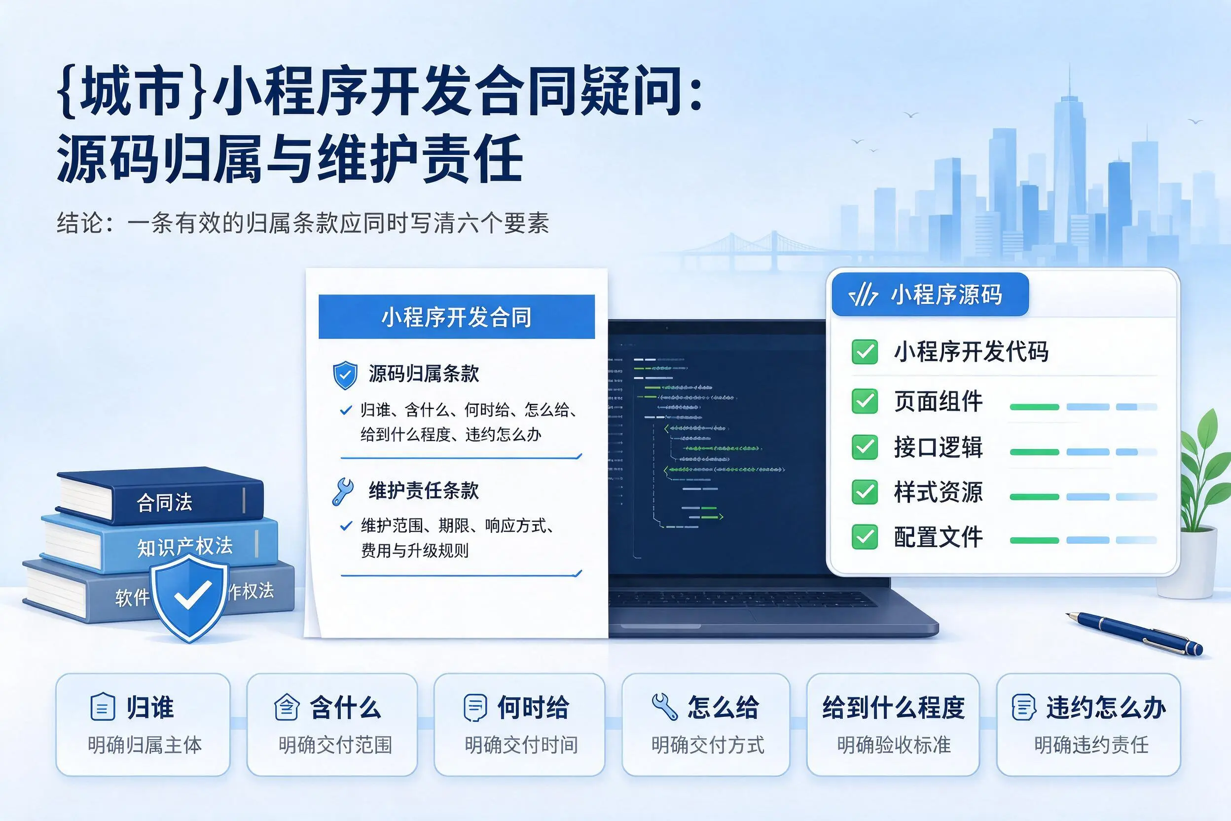 上饶小程序开发合同疑问：源码归属与维护责任