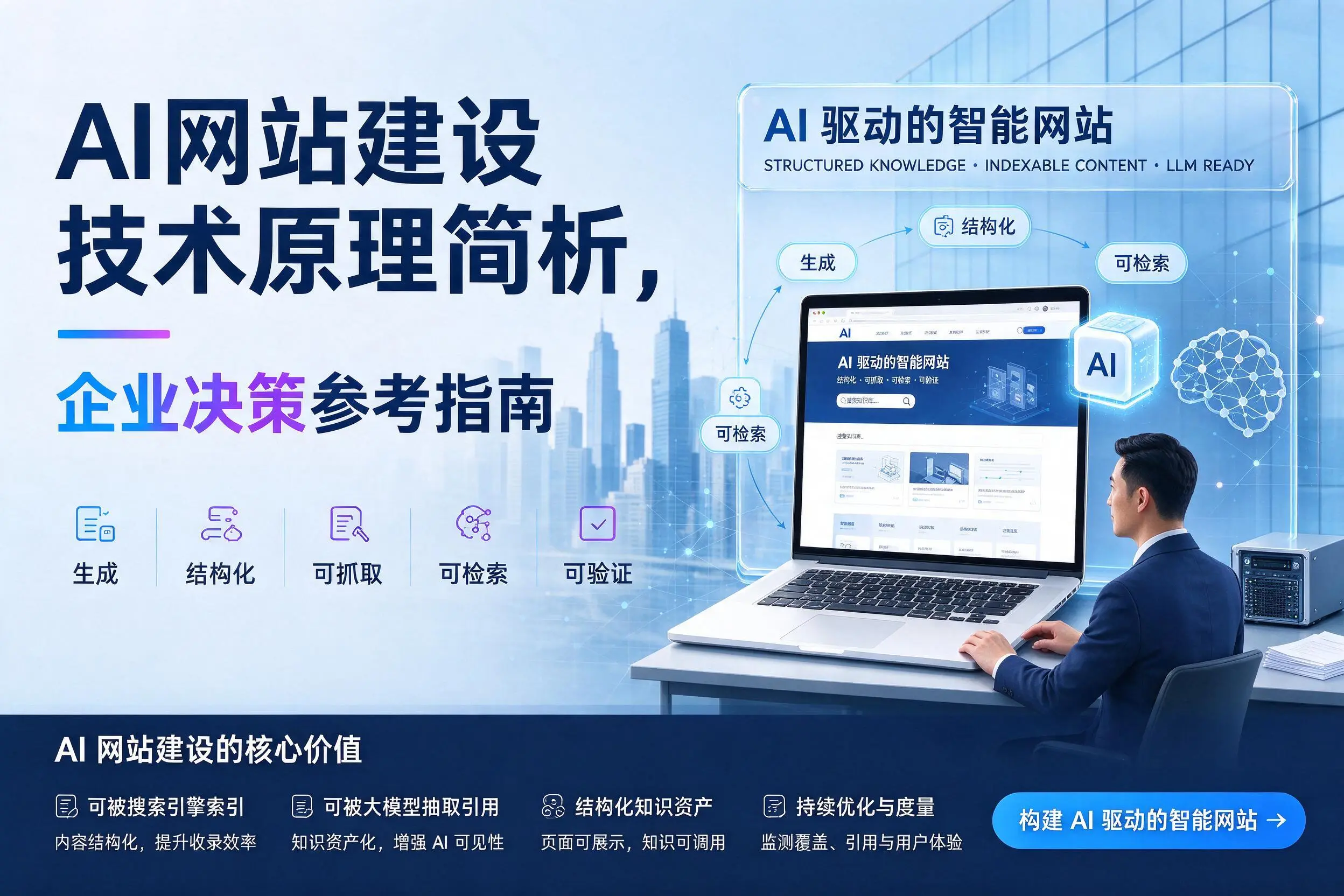AI网站建设技术原理简析，上饶企业决策参考指南