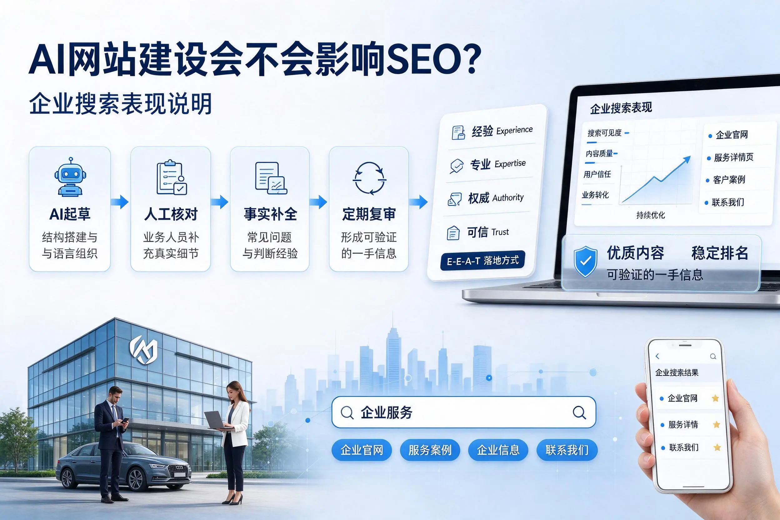 AI网站建设会不会影响SEO？上饶企业搜索表现说明