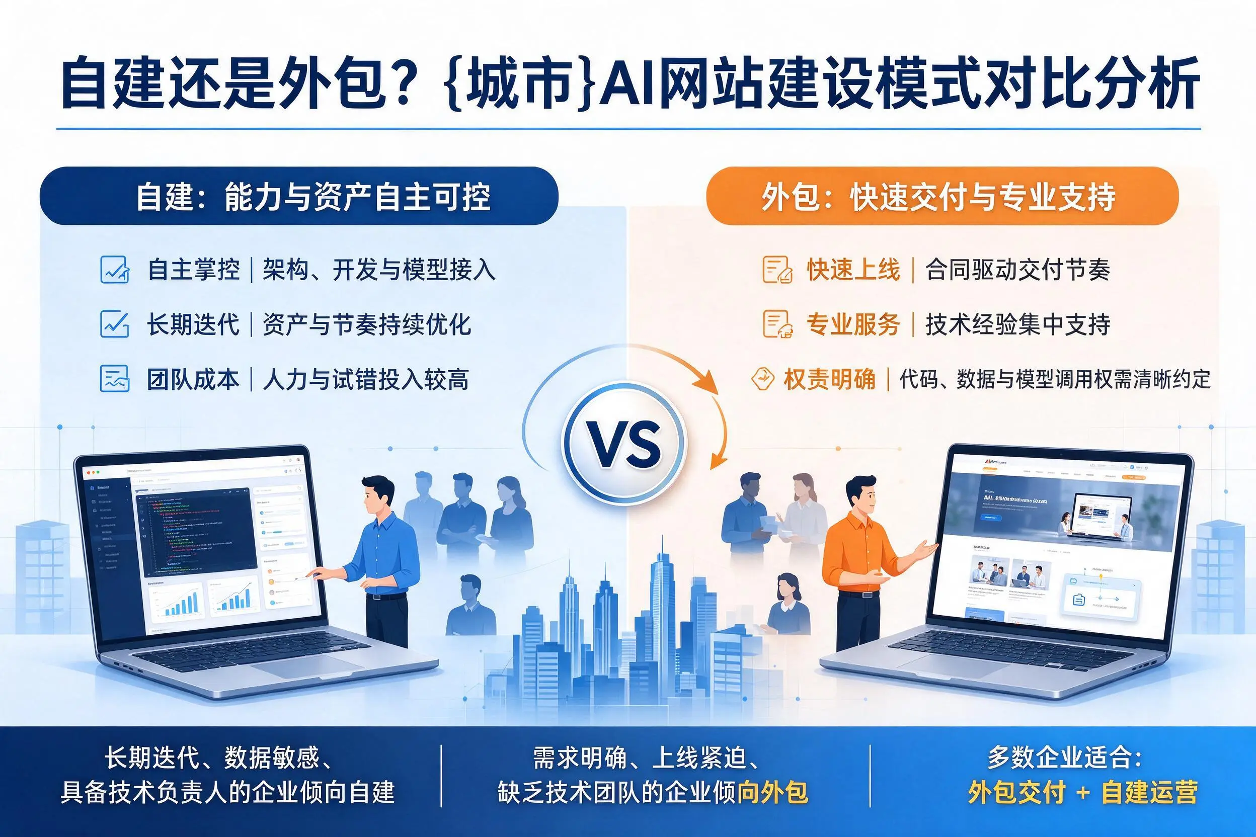 自建还是外包？上饶AI网站建设模式对比分析