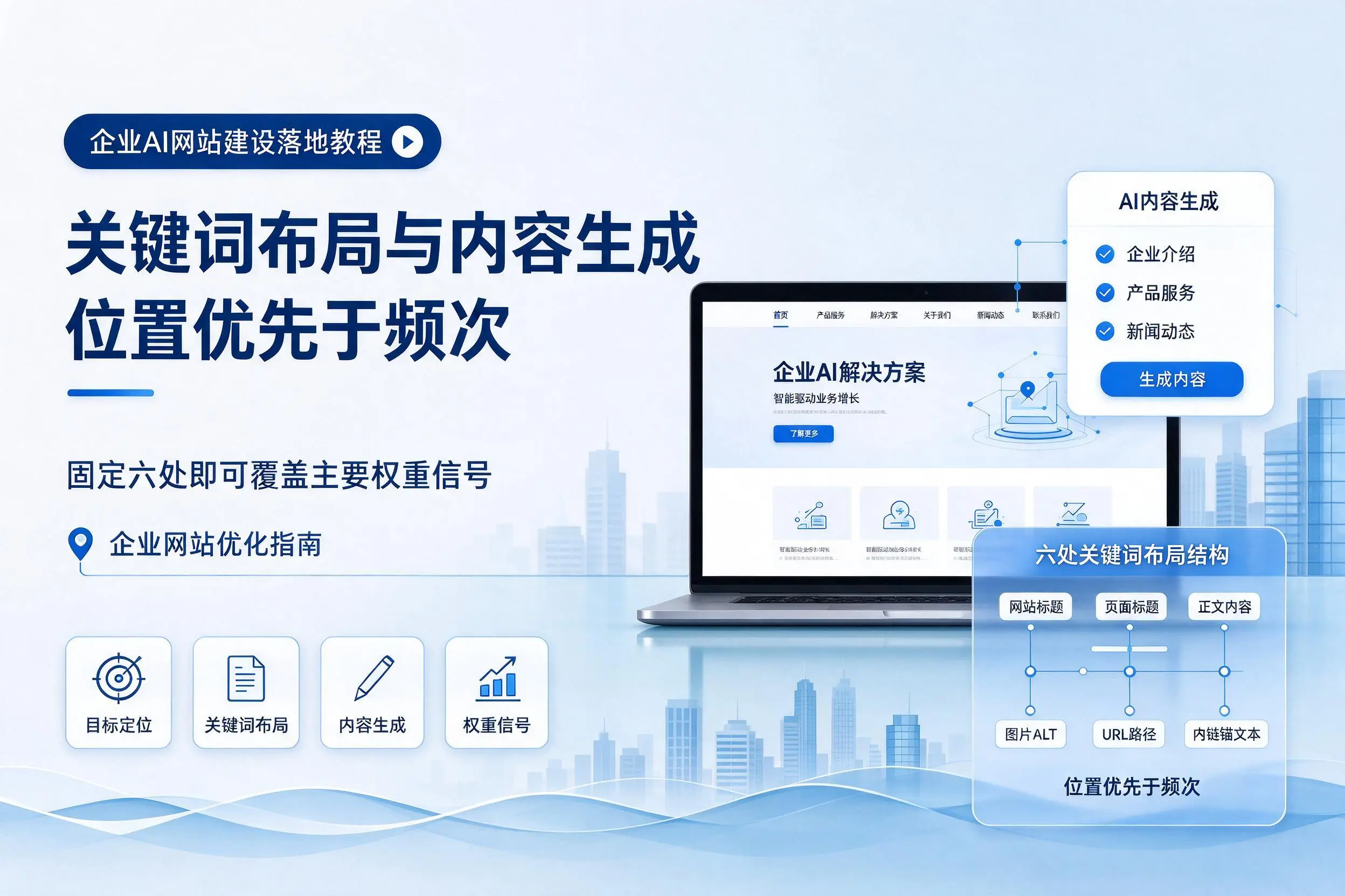 上饶企业AI网站建设落地教程:关键词布局与内容生成