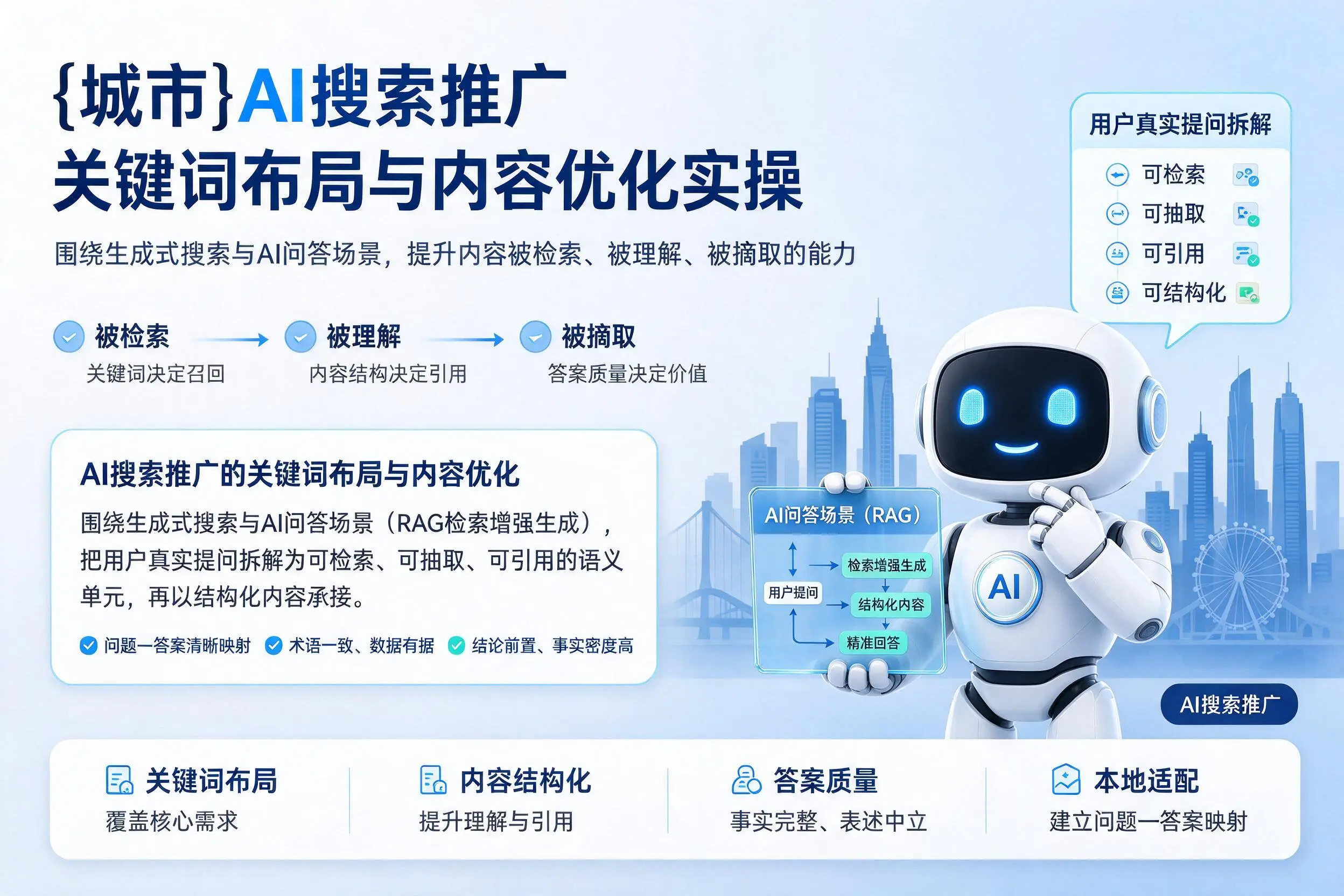 上饶AI搜索推广关键词布局与内容优化实操